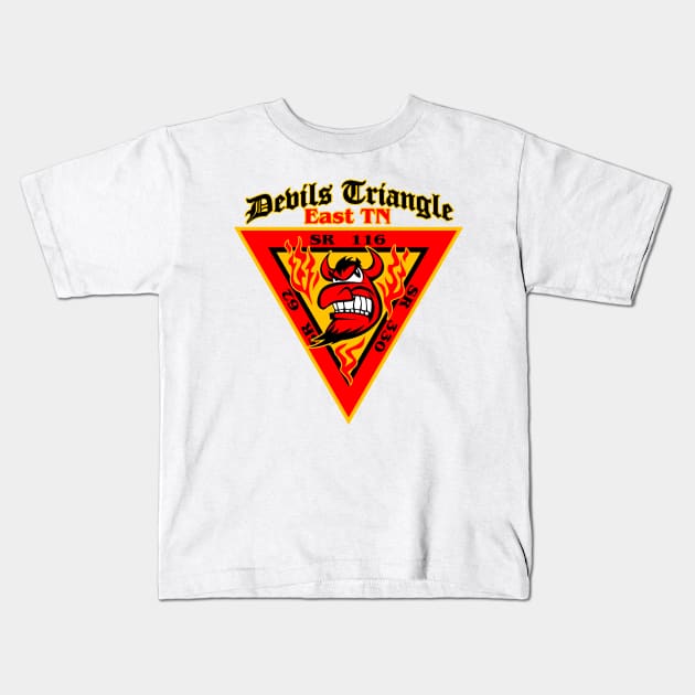 Devils Triangle Tennessee Kids T-Shirt by hobrath